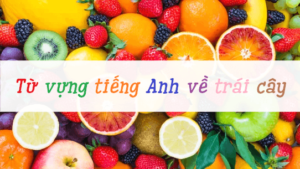 50+ Từ vựng tiếng anh chủ đề trái cây